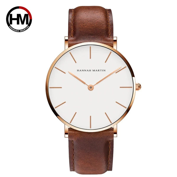 Hannah Martin Leather Quartz Watch