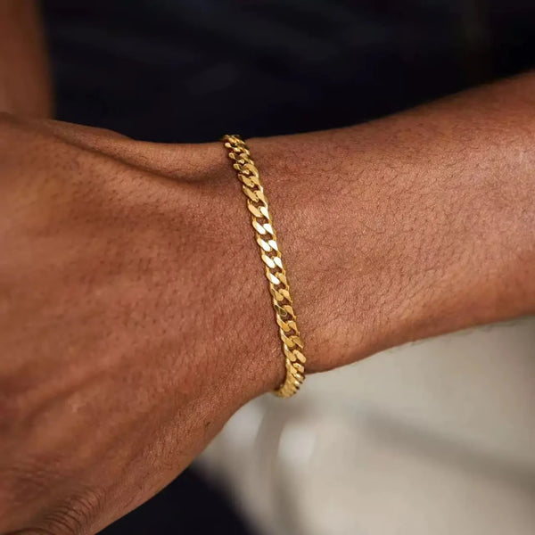 Stainless Steel Cuban Chain Bracelet