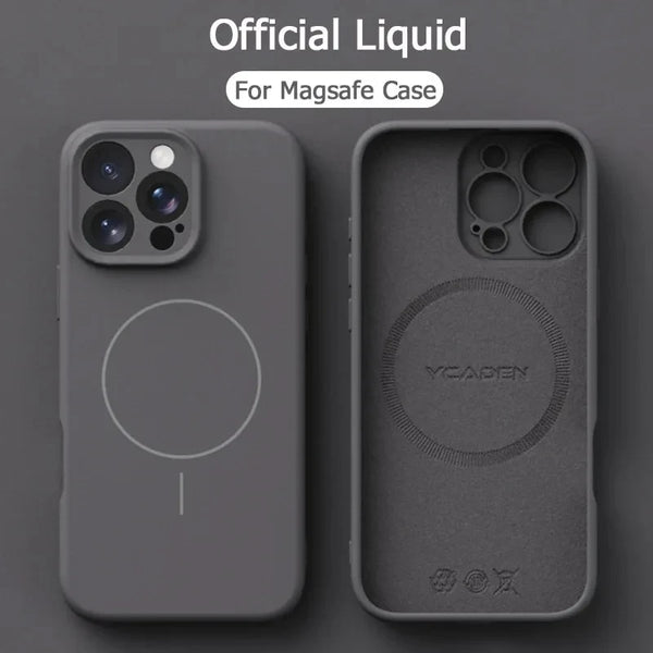 Magnetic Liquid Silicone Phone Case