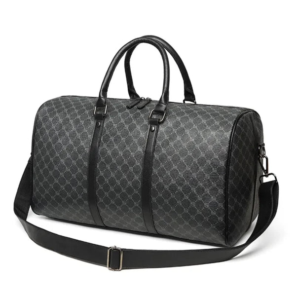 Vegan Leather Travel Duffle Bag