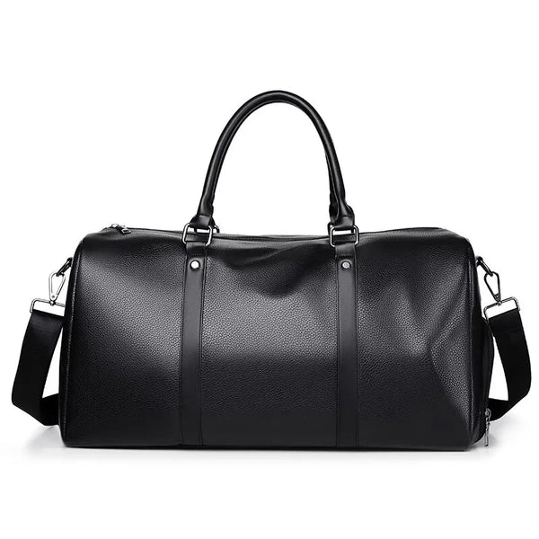 Retro PU Leather Gym Duffle