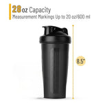 Portable Fitness Protein Shaker Bottle