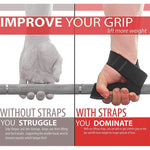 Non-Slip Silicone Weight Lifting Straps